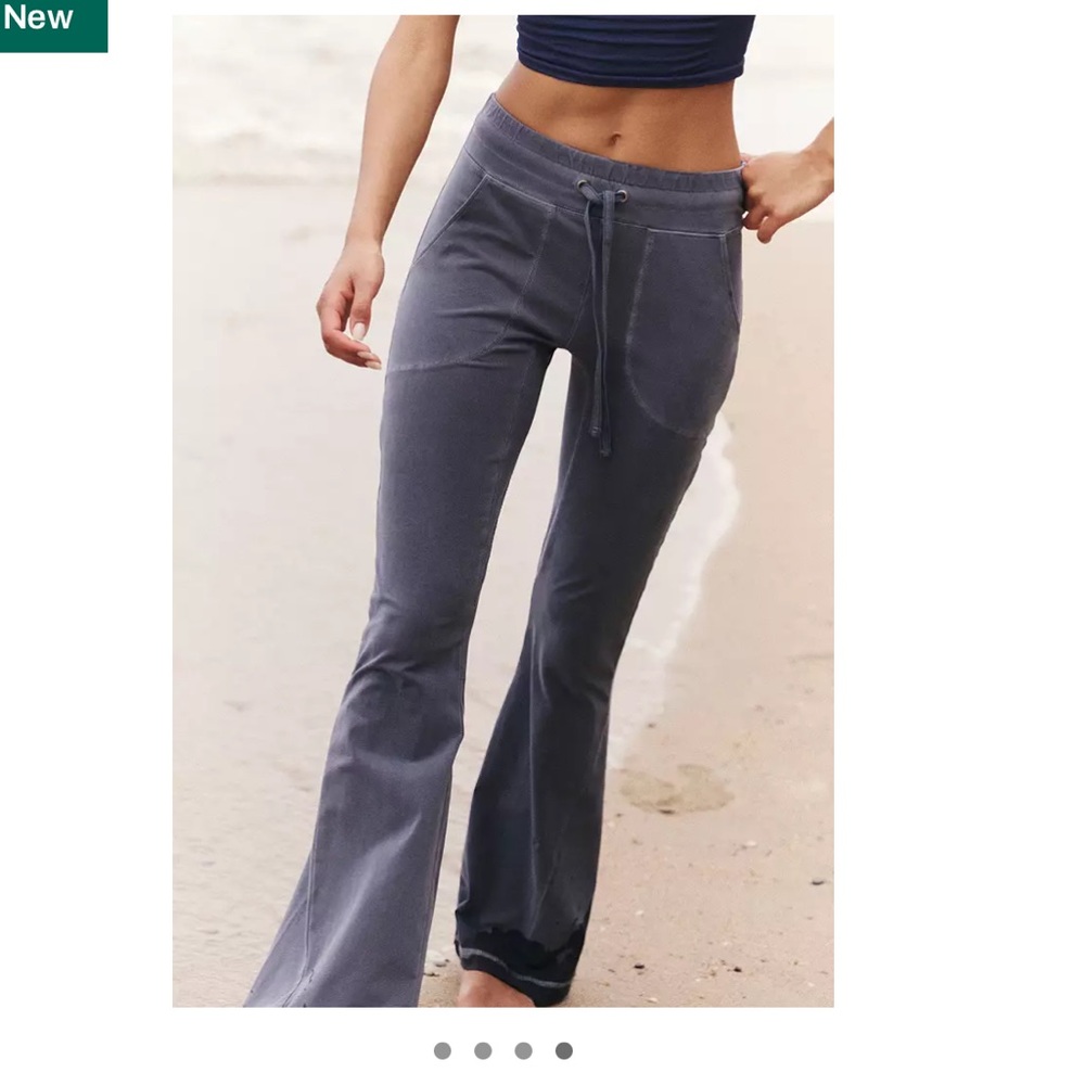 FP Movement by Free People indigo blue new flow Flare Leggings. New without tags